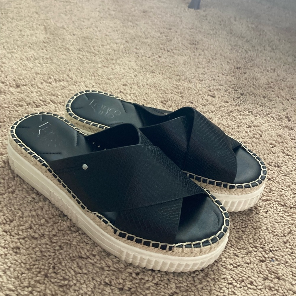 Black beachy sandals